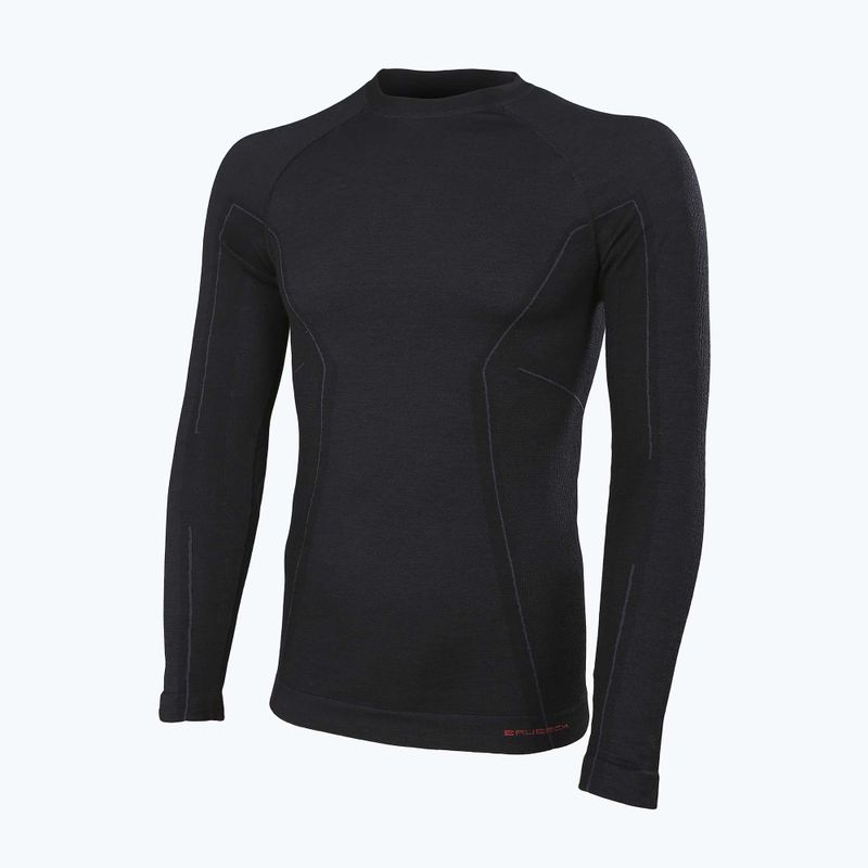 Maglia termica da uomo Brubeck Active Wool nera 2