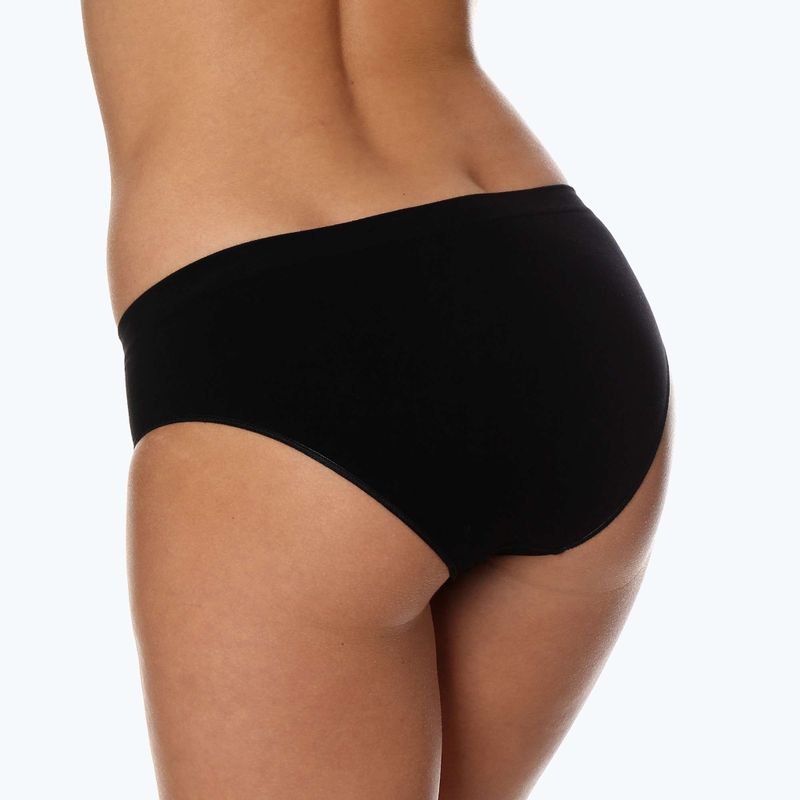 Slip termoattivo donna Brubeck HI00043A Hipster Comfort Cotone nero 6