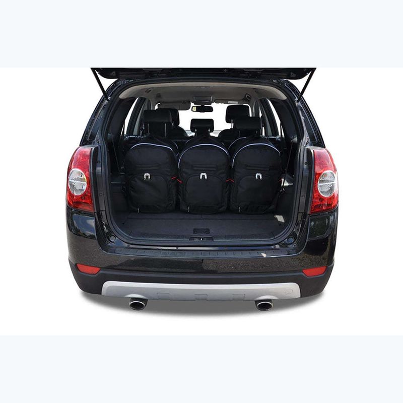 KJUST Set di borse per bagagliaio Chevrolet Captiva 2006-2010 5 pezzi nero 15