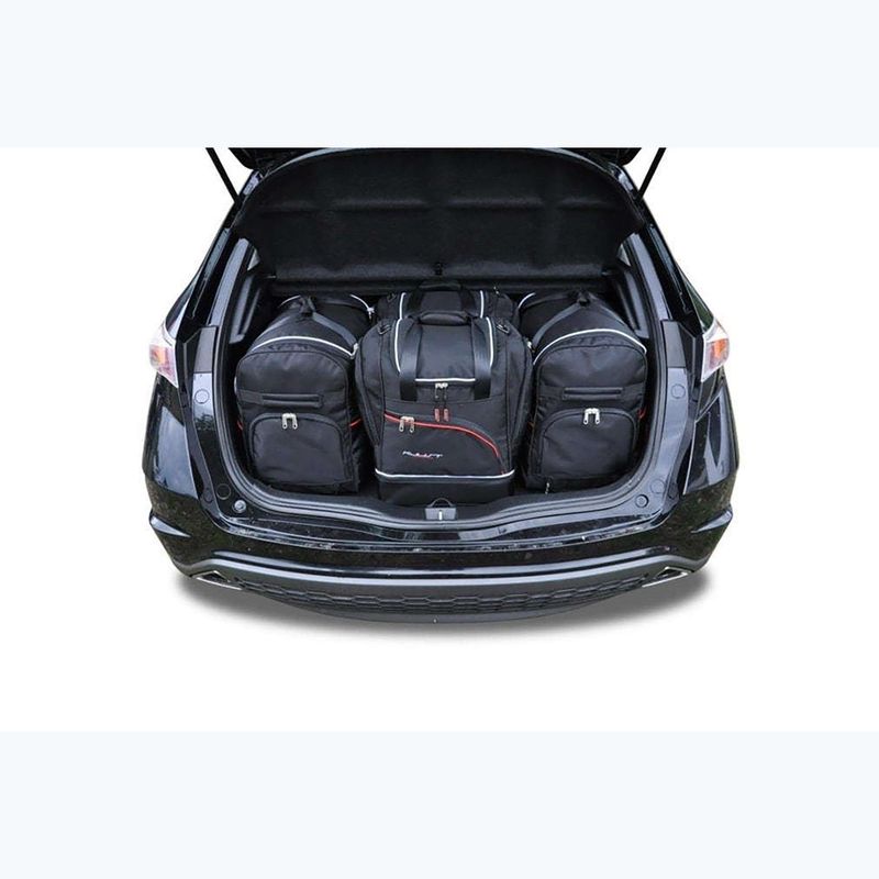 KJUST Set di borse per bagagliaio Honda Civic Hatchback 2006-2011 4 pezzi nero 11