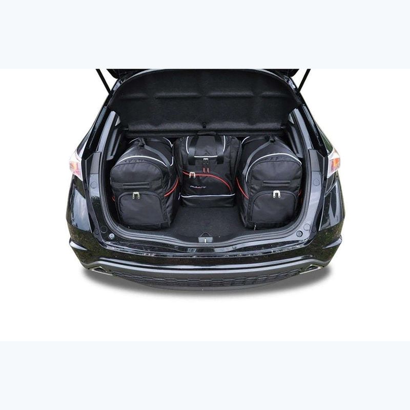 KJUST Set di borse per bagagliaio Honda Civic Hatchback 2006-2011 4 pezzi nero 12