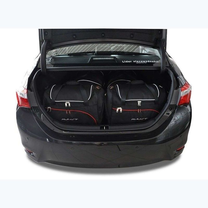 KJUST Toyota Corolla Limousine 2013-2018 borsa bagagliaio set 4 pezzi nero. 13