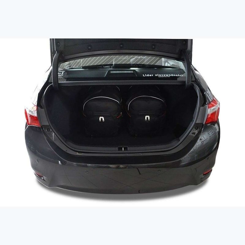 KJUST Toyota Corolla Limousine 2013-2018 borsa bagagliaio set 4 pezzi nero. 14