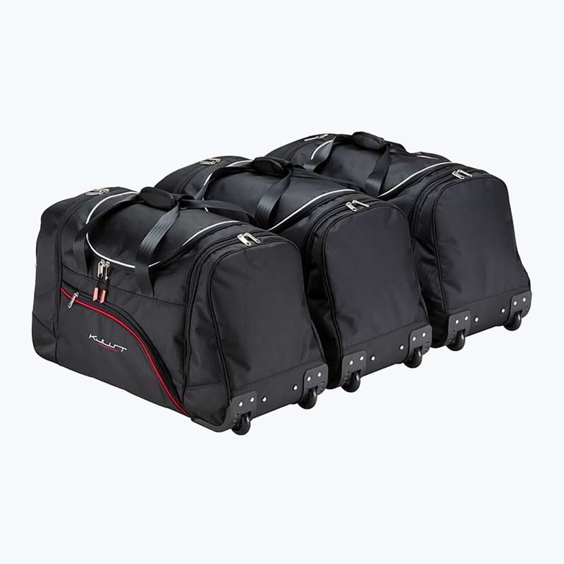 KJUST Mitsubishi Lancer Sportback set di borse per bagagliaio 2007-2016 3 pezzi nero. 2