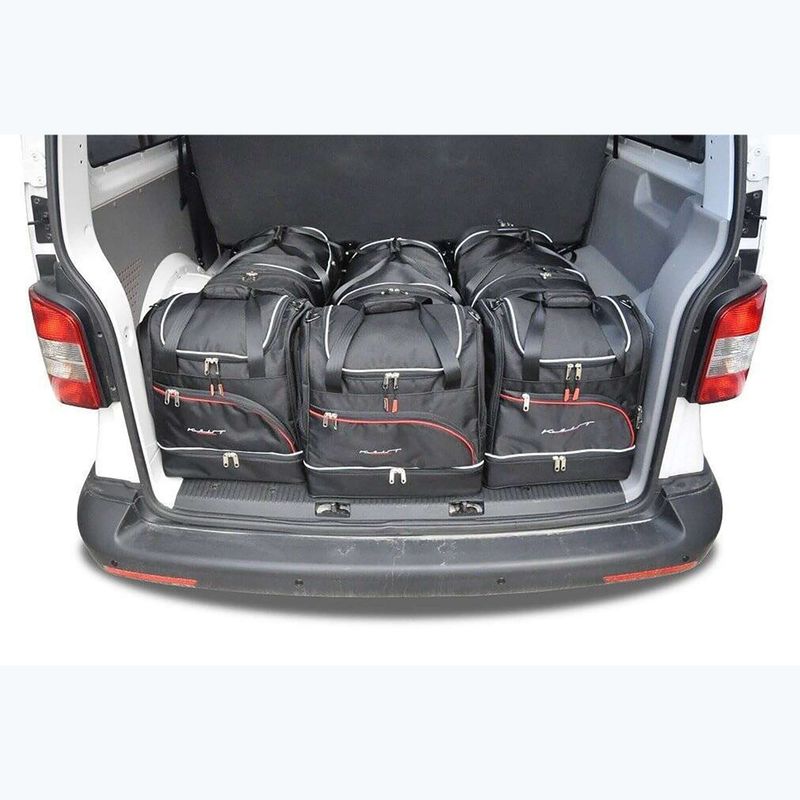 KJUST Volkswagen Caravella 2009-2015 set di borse per bagagliaio 6 pezzi nero. 14