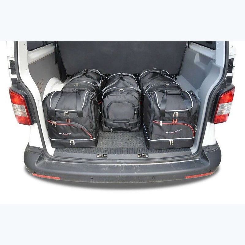 KJUST Volkswagen Caravella 2009-2015 set di borse per bagagliaio 6 pezzi nero. 15