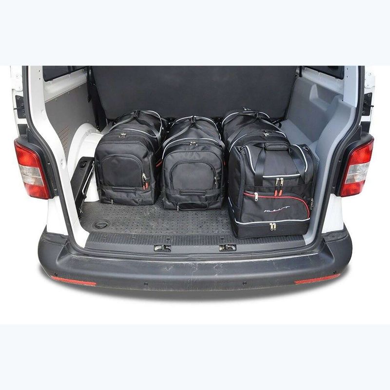 KJUST Volkswagen Caravella 2009-2015 set di borse per bagagliaio 6 pezzi nero. 16