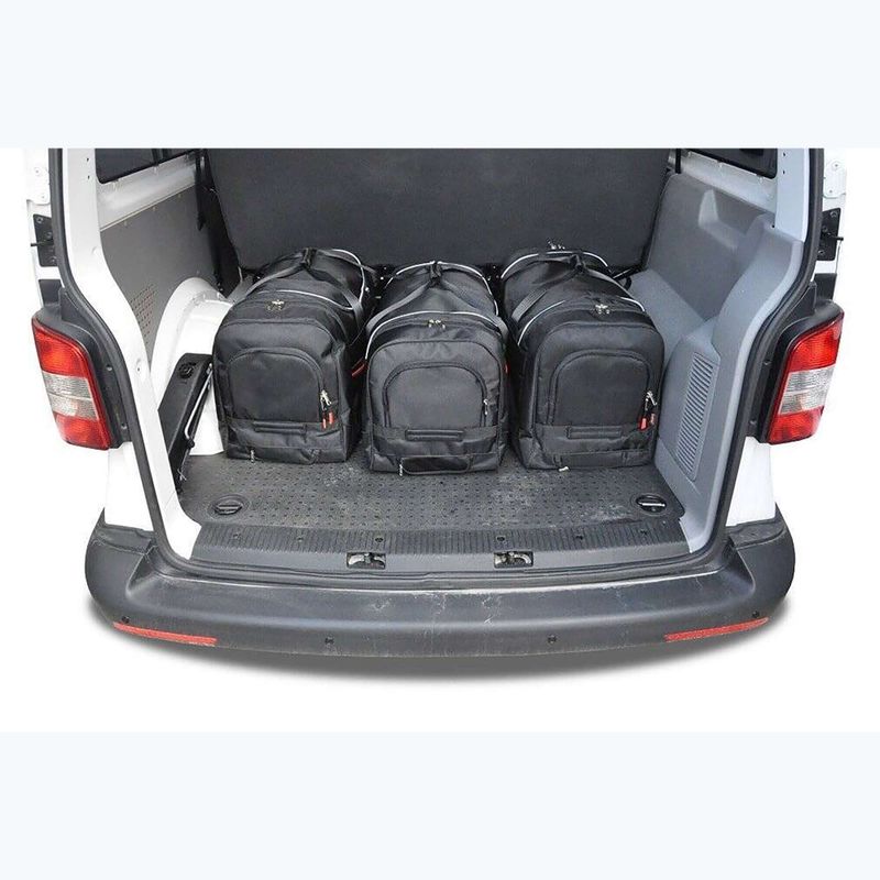 KJUST Volkswagen Caravella 2009-2015 set di borse per bagagliaio 6 pezzi nero. 17