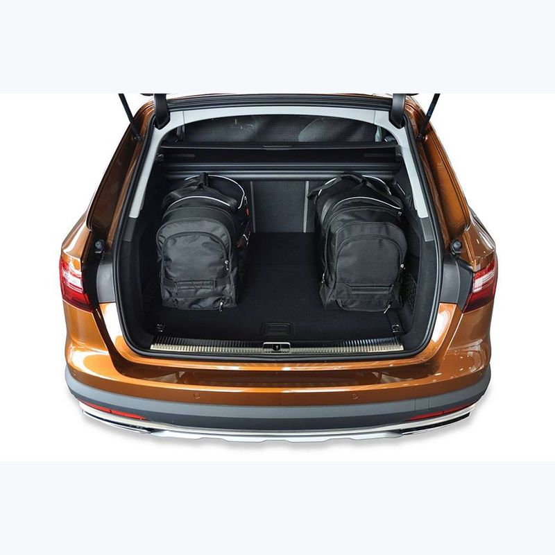 KJUST Audi A4 Avant 2015+ set di borse portabagagli 5 pezzi nero 21