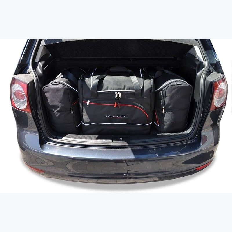 Set di borse per bagagliaio KJUST Volkswagen Golf Plus 2008-2012 4 pezzi nero. 12