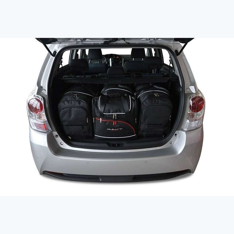 KJUST Toyota Verso 2009-2018 set di borse per il vano bagagli 4 pezzi nero. 15
