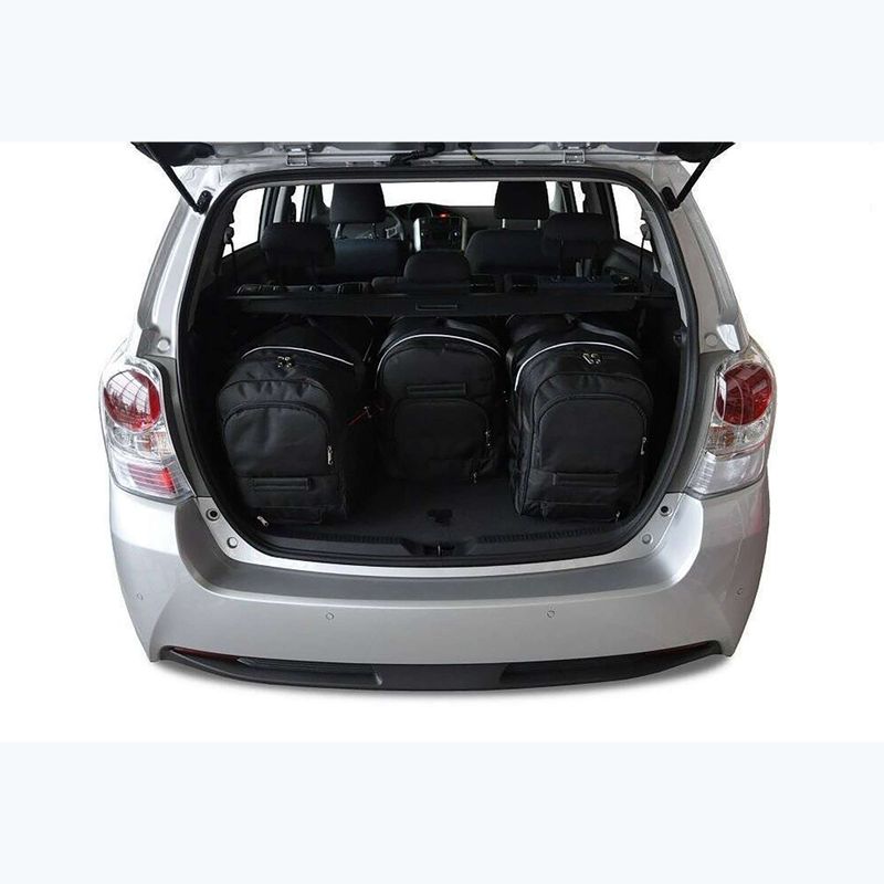 KJUST Toyota Verso 2009-2018 set di borse per il vano bagagli 4 pezzi nero. 16