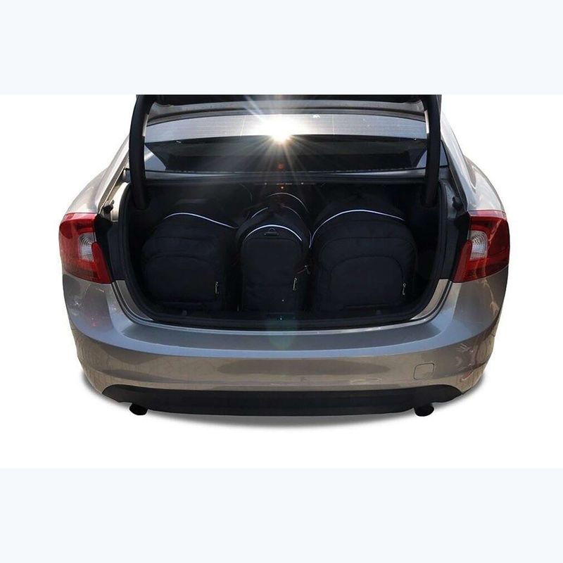 Set di borse portabagagli KJUST Volvo S60 2010-2018 4 pezzi nero. 15