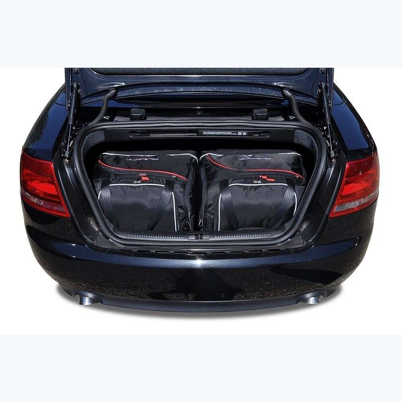 Set di borse per bagagliaio KJUST Audi A4 Cabrio 2005-2009 4 pezzi nero 15