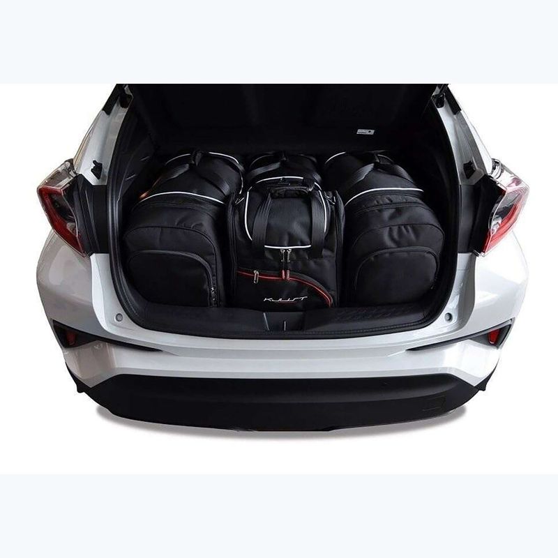 KJUST Toyota C-Hr 2016-2023 set di borse per bagagliaio 4 pezzi nero. 12
