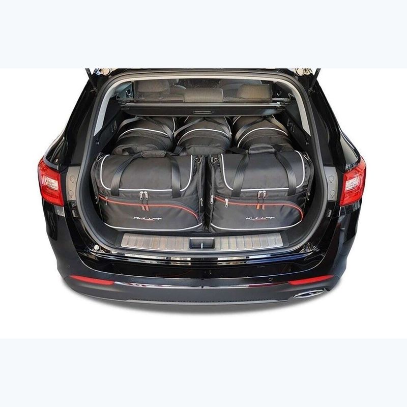 KJUST Kia Optima Kombi set di borse portabagagli 2016-2019 5 pezzi nero. 11