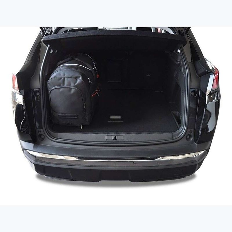 Set di borse portabagagli KJUST Peugeot 3008 2016+ 4 pezzi nero. 16