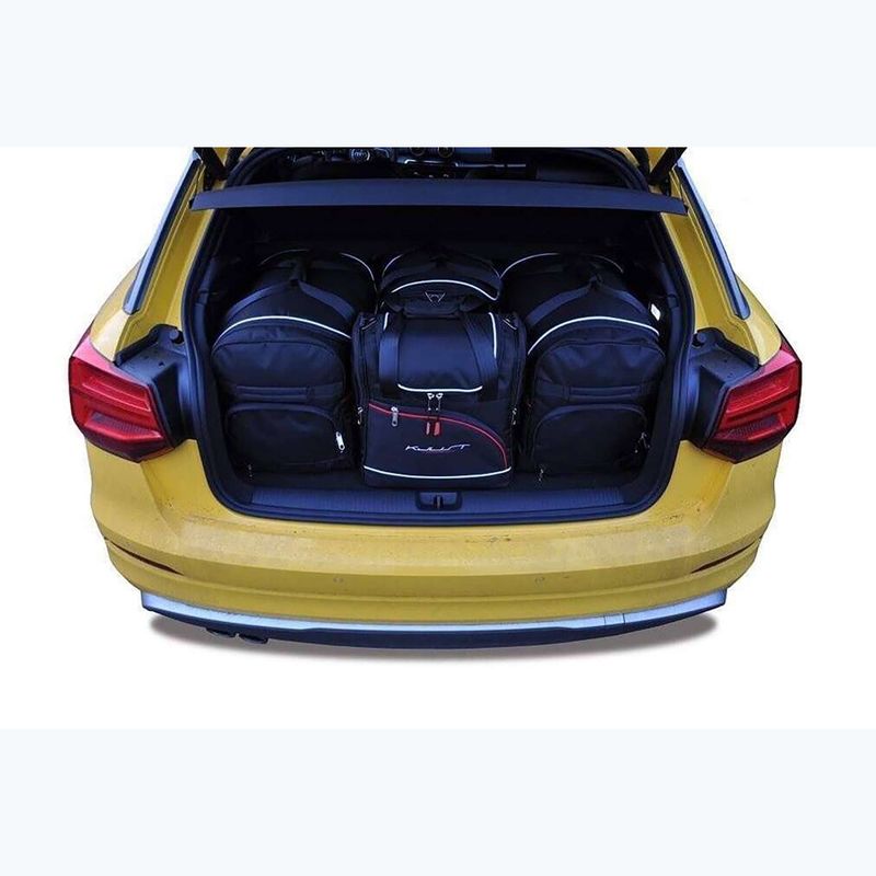 KJUST Audi Q2 set di borse per bagagliaio 2016+ 4 pezzi nero 16