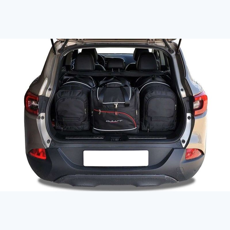 KJUST Renault Kadjar set di borse per il bagaglio 2015-2022 4 pezzi nero. 12