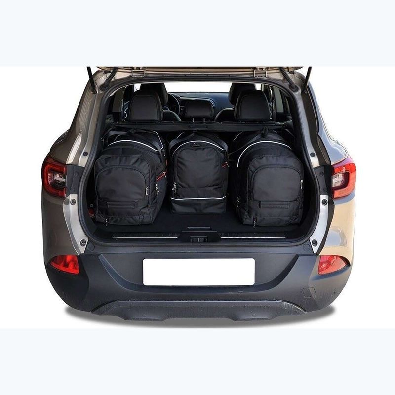 KJUST Renault Kadjar set di borse per il bagaglio 2015-2022 4 pezzi nero. 13
