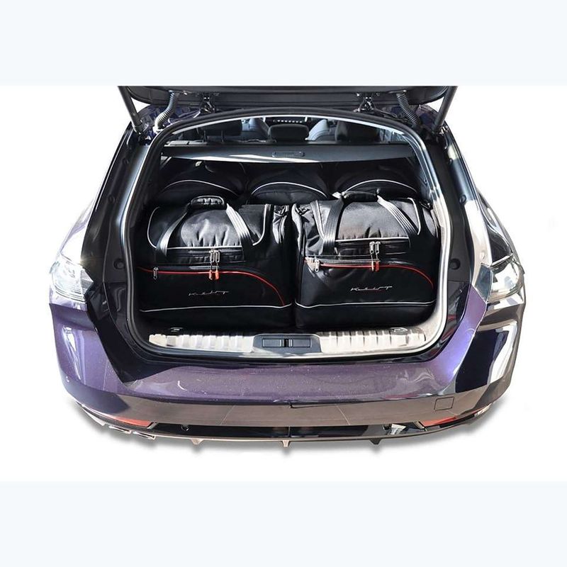 Set di borse portabagagli KJUST Peugeot 508 Sw 2018+ 5 pezzi nero. 11