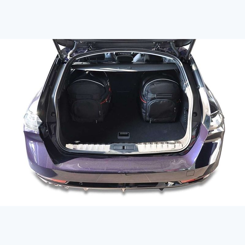 Set di borse portabagagli KJUST Peugeot 508 Sw 2018+ 5 pezzi nero. 14
