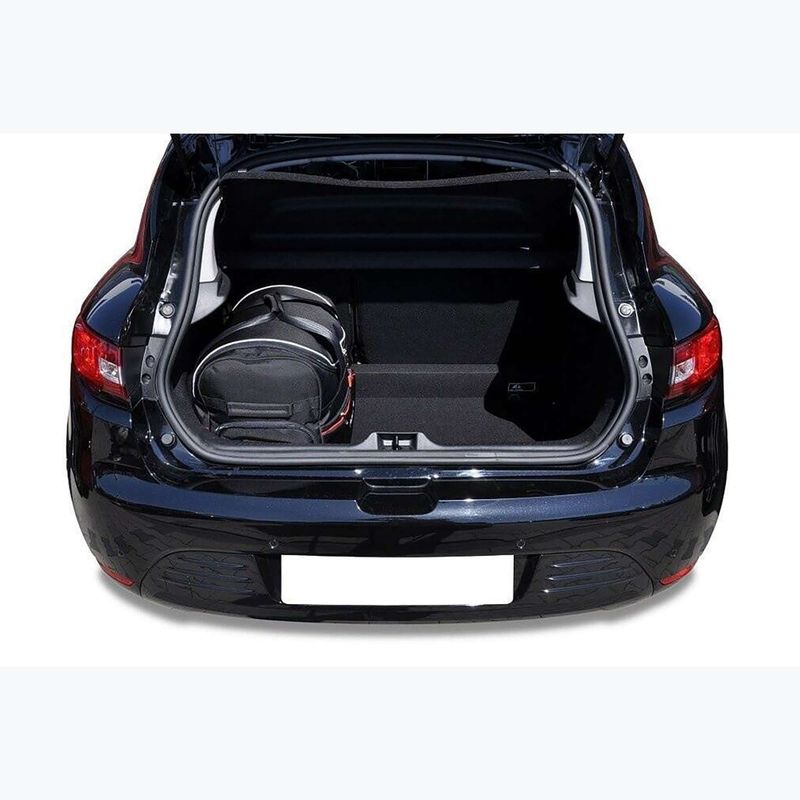 Set di borse per bagagliaio KJUST Renault Clio 2012-2019 3 pezzi nero 13