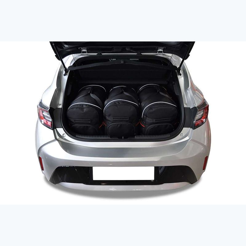 KJUST Toyota Corolla Hatchback 2019+ Set di 3 borse da viaggio nere. 12