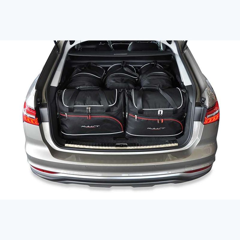 KJUST Audi A6 Allroad set di borse per il bagagliaio 2019+ 5 pezzi nero 14