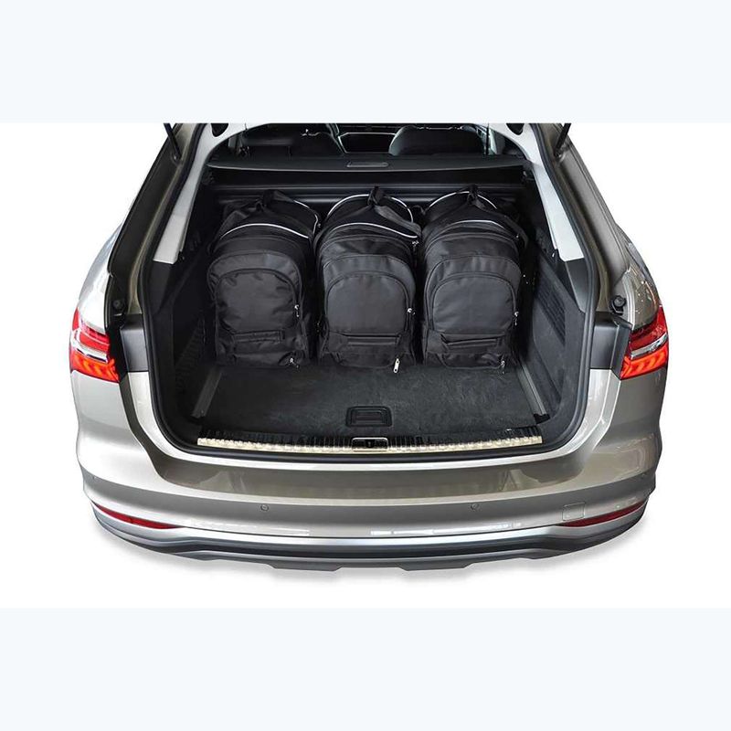 KJUST Audi A6 Allroad set di borse per il bagagliaio 2019+ 5 pezzi nero 16