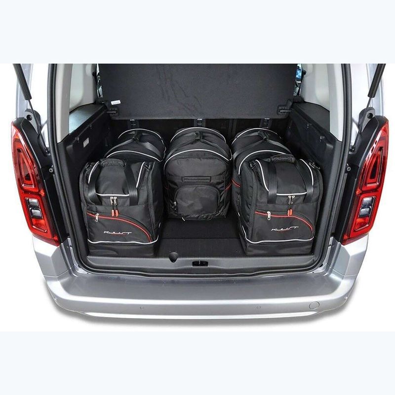 Set di borse portabagagli KJUST 2018 Opel Combo+ 6 pezzi nero. 12