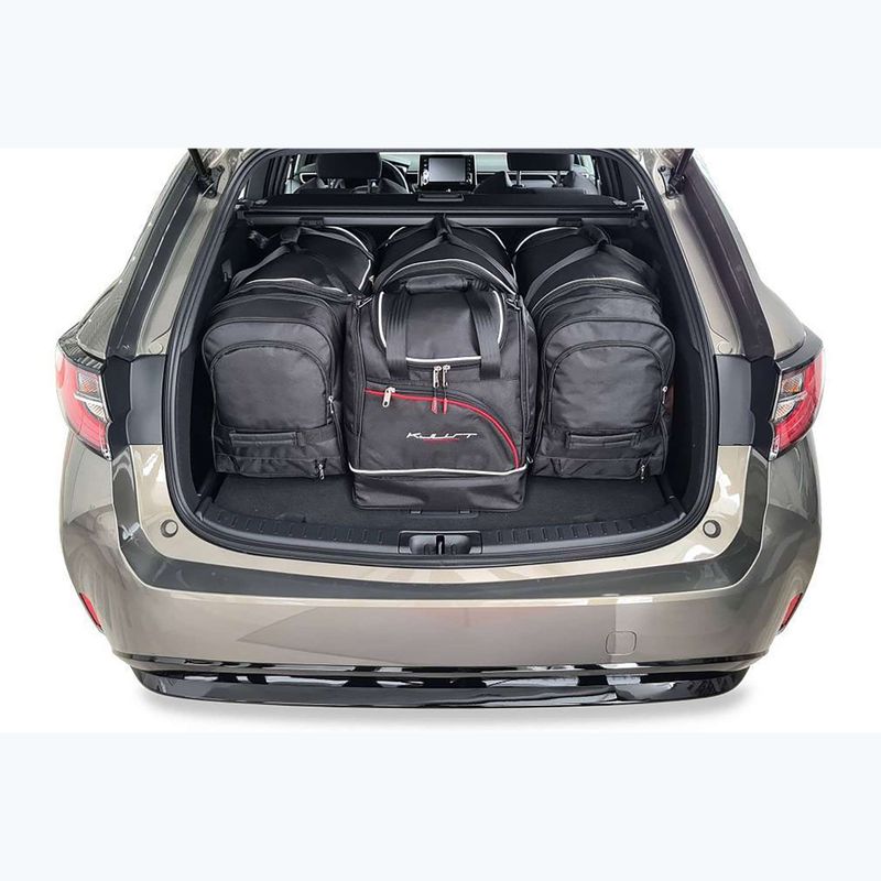 KJUST Toyota Corolla Touring Sports 2019+ set di 4 borse per bagagli nero. 15
