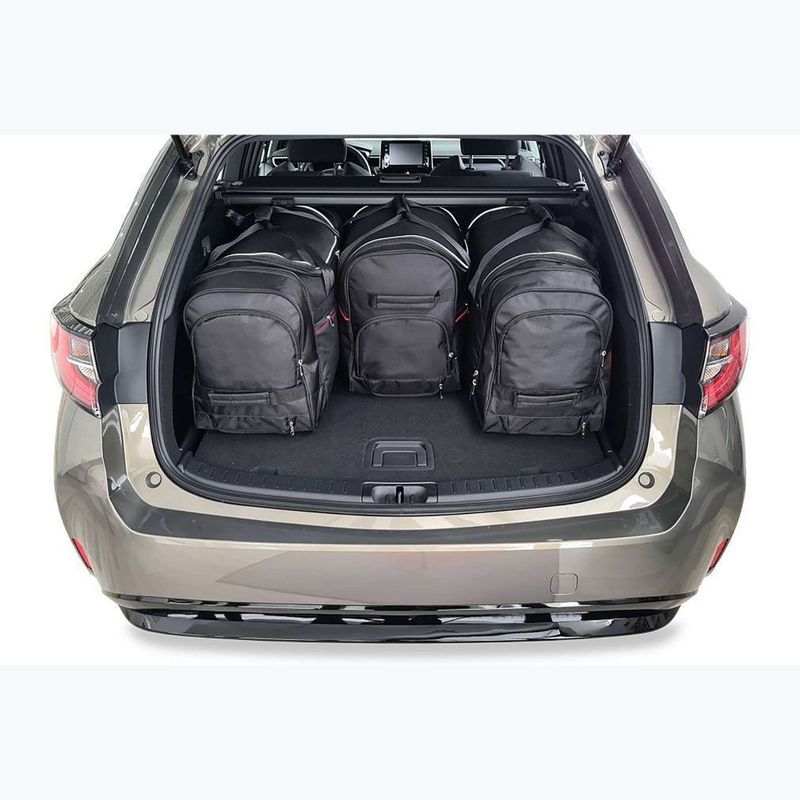 KJUST Toyota Corolla Touring Sports 2019+ set di 4 borse per bagagli nero. 16