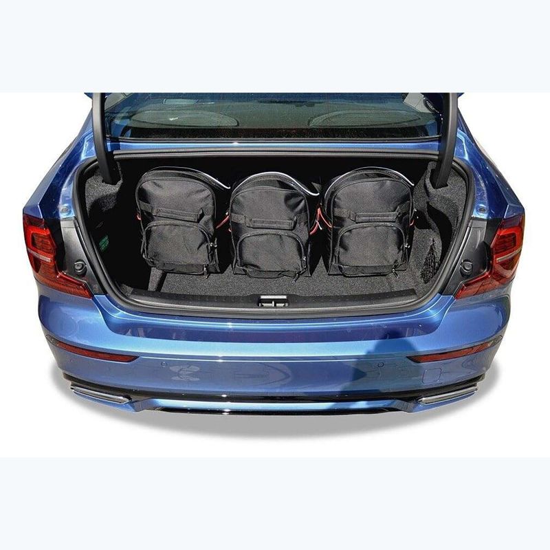 KJUST Volvo S60 Mhev set borse bagagliaio 2020-2023 5 pezzi nero. 19