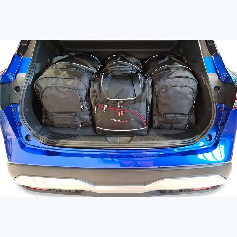 KJUST Nissan Qashqai MHEV Set di borse da bagagliaio 2021+ 4 pezzi nero. 15