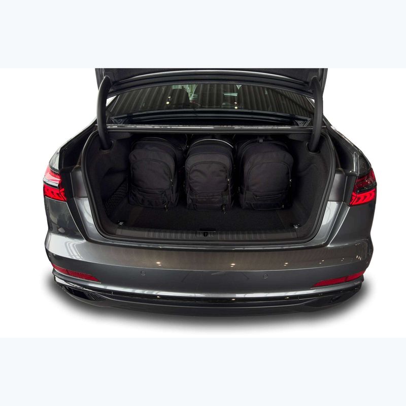 Set di borse portabagagli KJUST Audi A6 Limousine C8 2018+ 5 pezzi nero 19