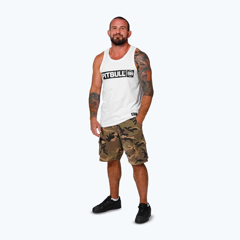 Pitbull Hilltop Tank Top T-shirt bianca da uomo 2