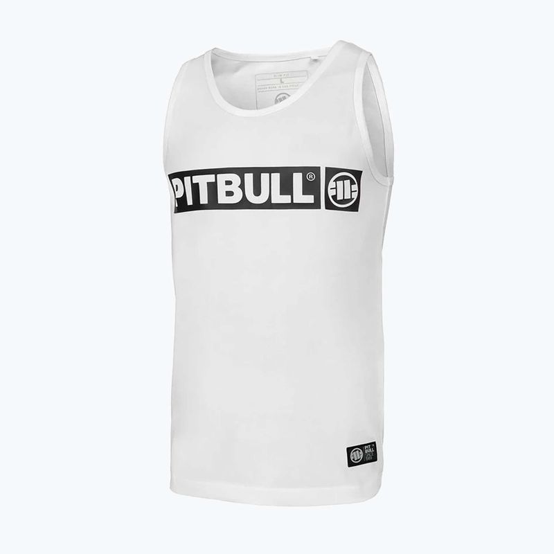 Pitbull Hilltop Tank Top T-shirt bianca da uomo 4