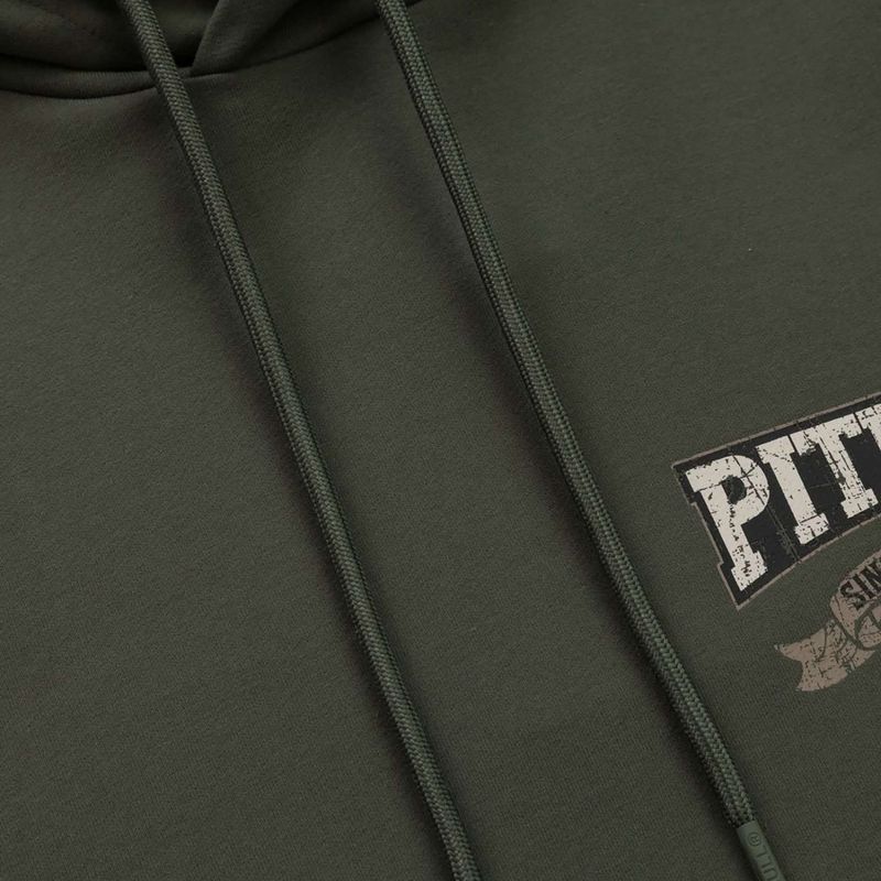 Felpa da uomo con cappuccio Pitbull Troublemaker verde antico 5