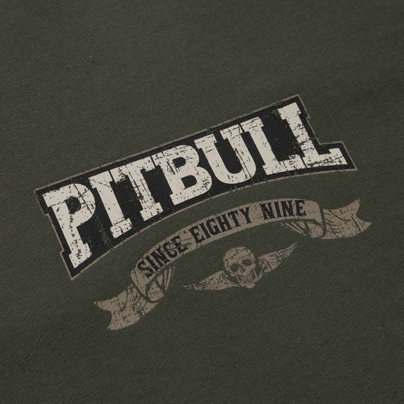 Felpa da uomo con cappuccio Pitbull Troublemaker verde antico 8