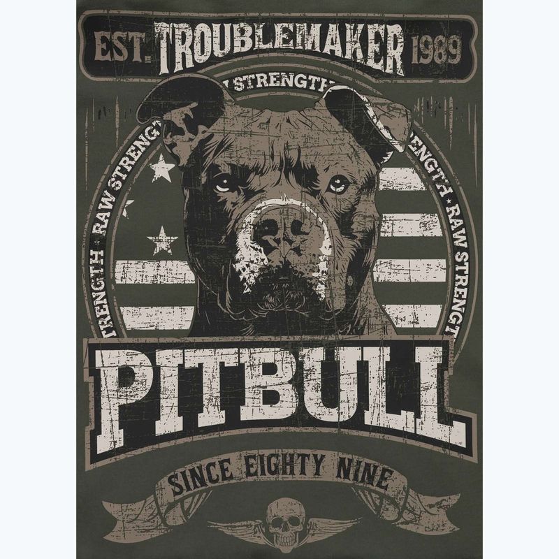 Felpa da uomo con cappuccio Pitbull Troublemaker verde antico 9