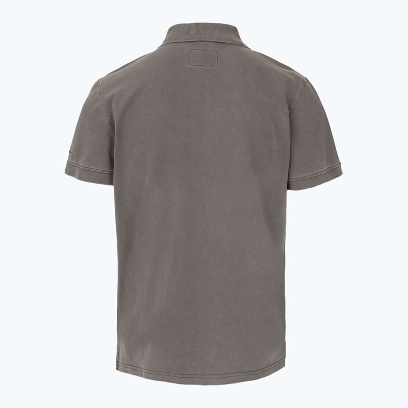 Polo Pitbull Washed da uomo marrone scuro 2