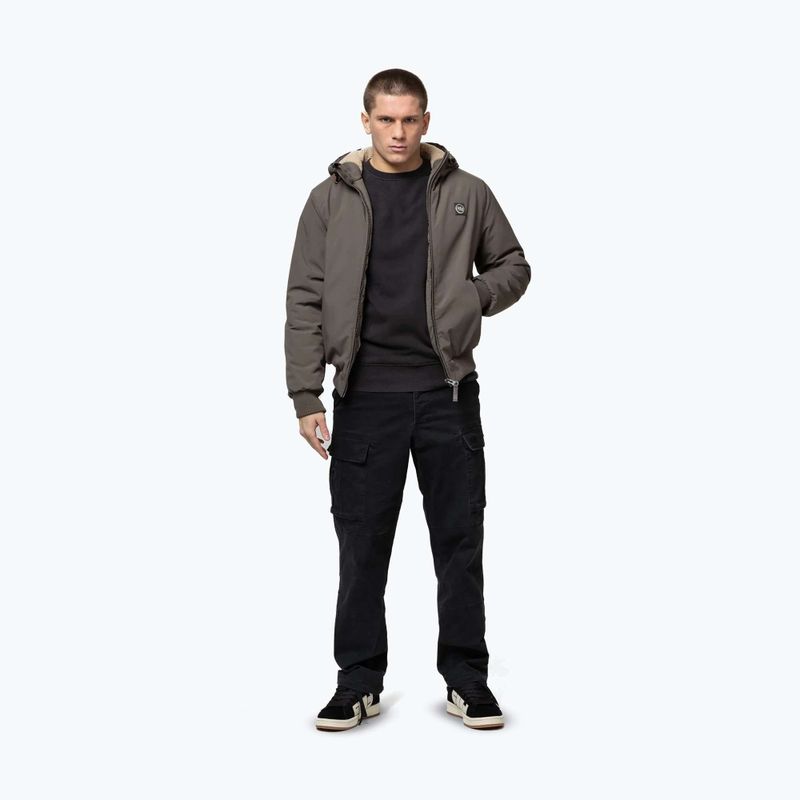 Giacca invernale da uomo Pitbull Elkwood 3 Sherpa Hooded taupe 2