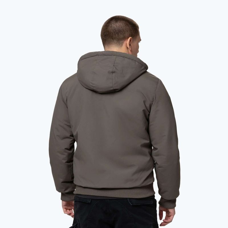 Giacca invernale da uomo Pitbull Elkwood 3 Sherpa Hooded taupe 3