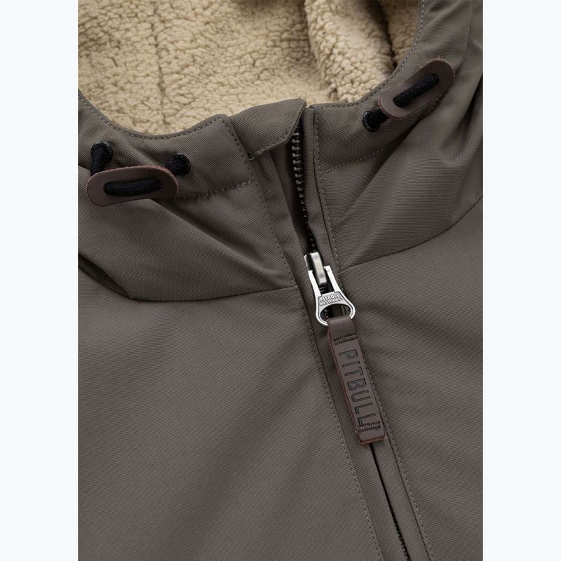 Giacca invernale da uomo Pitbull Elkwood 3 Sherpa Hooded taupe 7