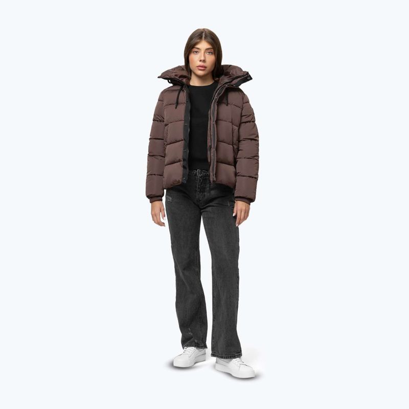 Giacca invernale da donna Pitbull Amalia Padded Hooded dark chocolate 2