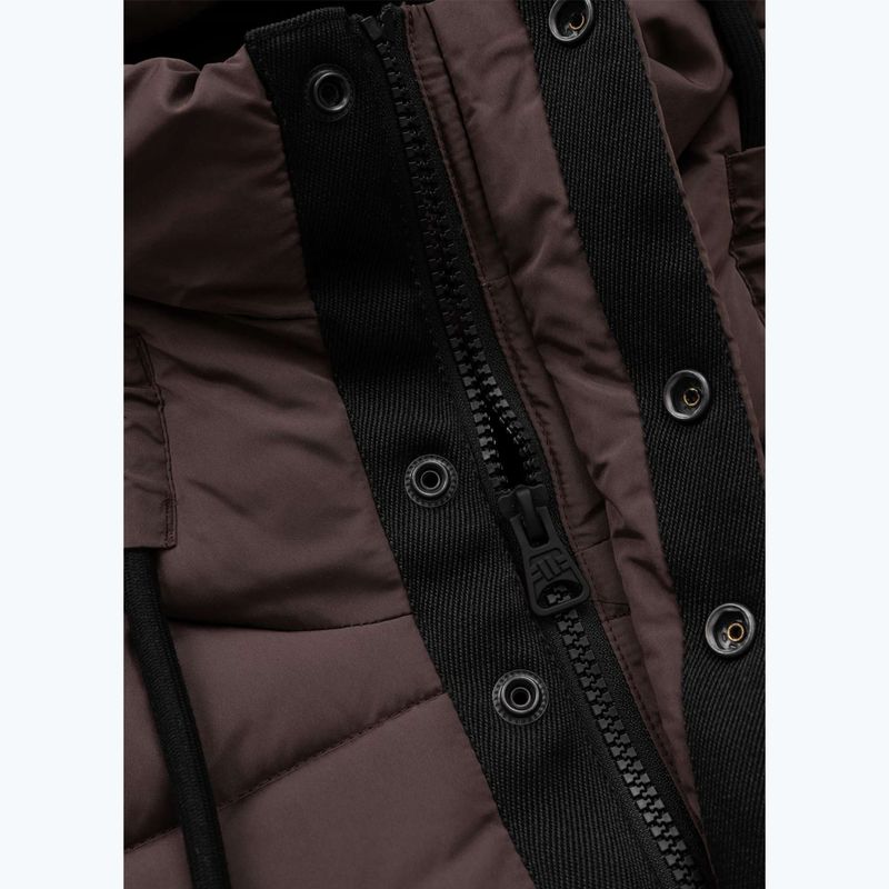 Giacca invernale da donna Pitbull Amalia Padded Hooded dark chocolate 8