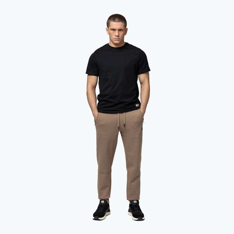 Pantaloni uomo Pitbull Small Logo HD Track coyote brown 2