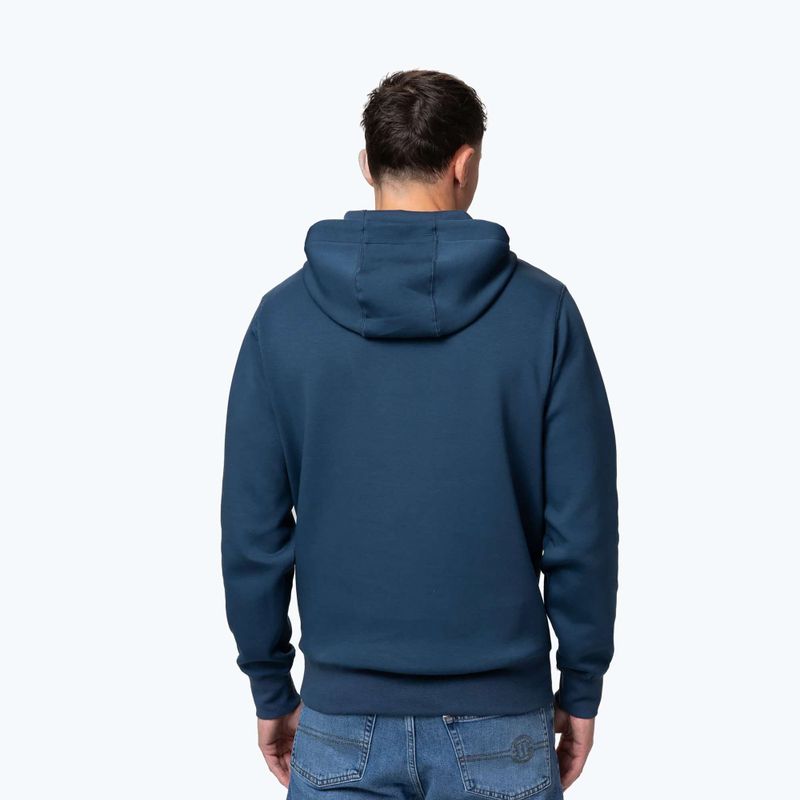 Felpa uomo con cappuccio Pitbull Sampson petrol blue 3