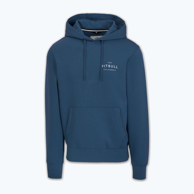 Felpa uomo con cappuccio Pitbull Sampson petrol blue 5